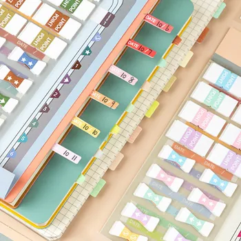 

Sweet Colors And Retro Design Colorful Label Stickers Total 155PCS DIY Index Markers N Times Sticker Notes 182mm*73mm