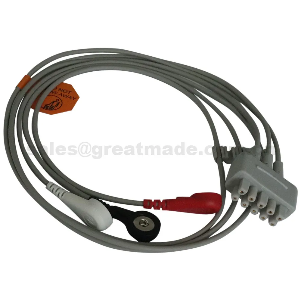 Совместимость с GE Dash, Eagle, Solar, Tram series 3-lead multi-link проволочный вывод для ЭКГ набор(412682-003