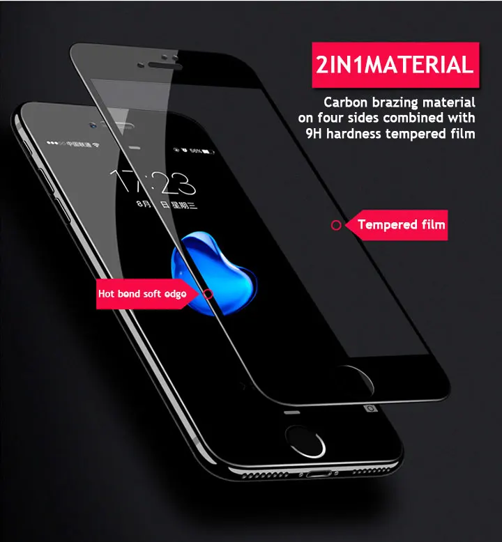 3D мягкий край Полное покрытие закаленное стекло для iPhone X XS XR Max Защита экрана для iPhone 6 6s 7 8 Plus защитное стекло пленка