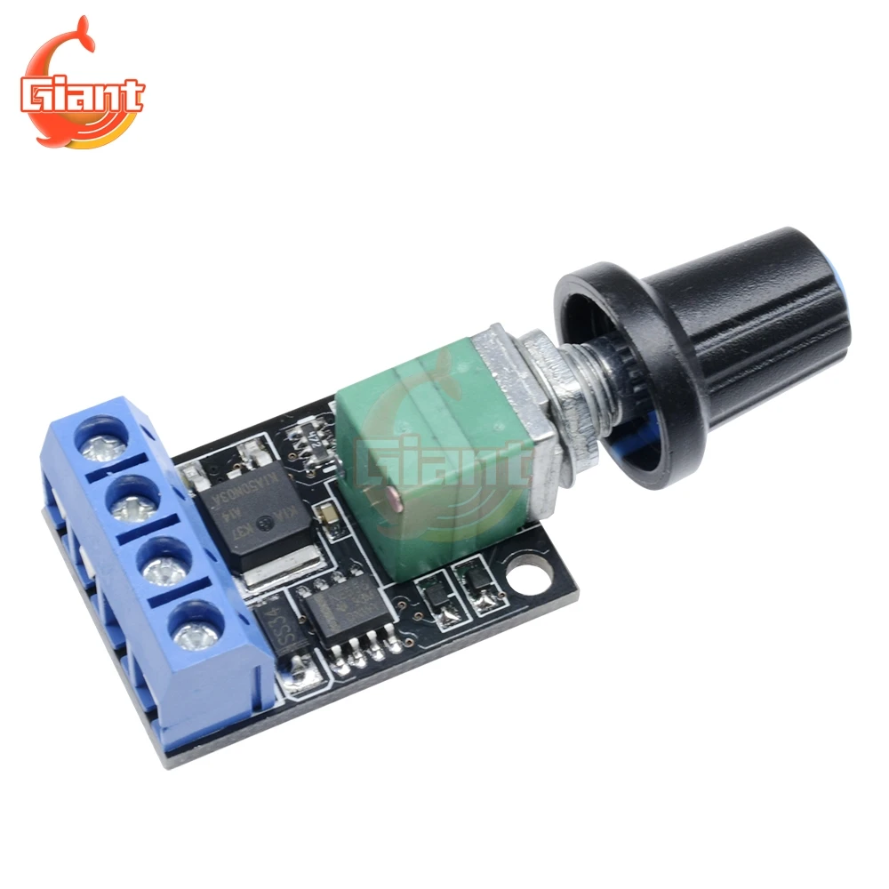 DC Motor Speed Control PWM Potentiometer Governor Speed Regulation Board LED Dimming 10A 5V 9V 12V