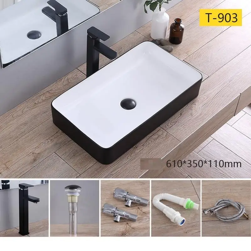 Fregadero Waschtisch Sobre Encimera Lavandino Bagno судно Wastafel Black Salle De Bain Evier туалетный столик Lavabo раковина для ванной комнаты