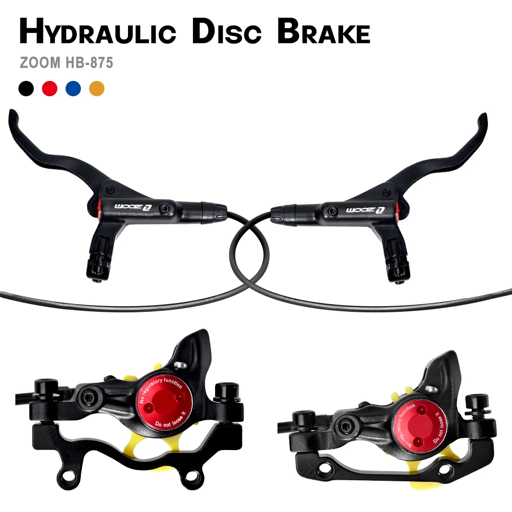 

ZOOM HB-875 MTB Hydraulic Disc Brake Set Aluminium Alloy Bicycle Mountain Bikes Road Oil Disc Brake Calipers Rotors 800/1400mm