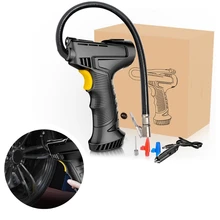 

Cordless Tire Inflator Car Motorcycle Rechargeable Air Compressor with Non-skid Handle LED Light for Inflate at night
