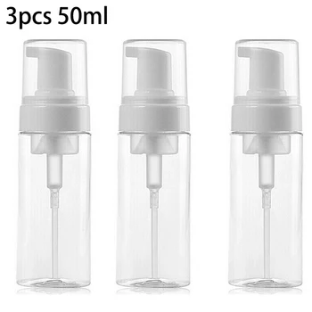 

50ML Portable Mini Refillable Perfume Cosmetic Bottle Empty Travel Shampoo Pump Soap Foaming Mousse Spray Bottle Dispenser