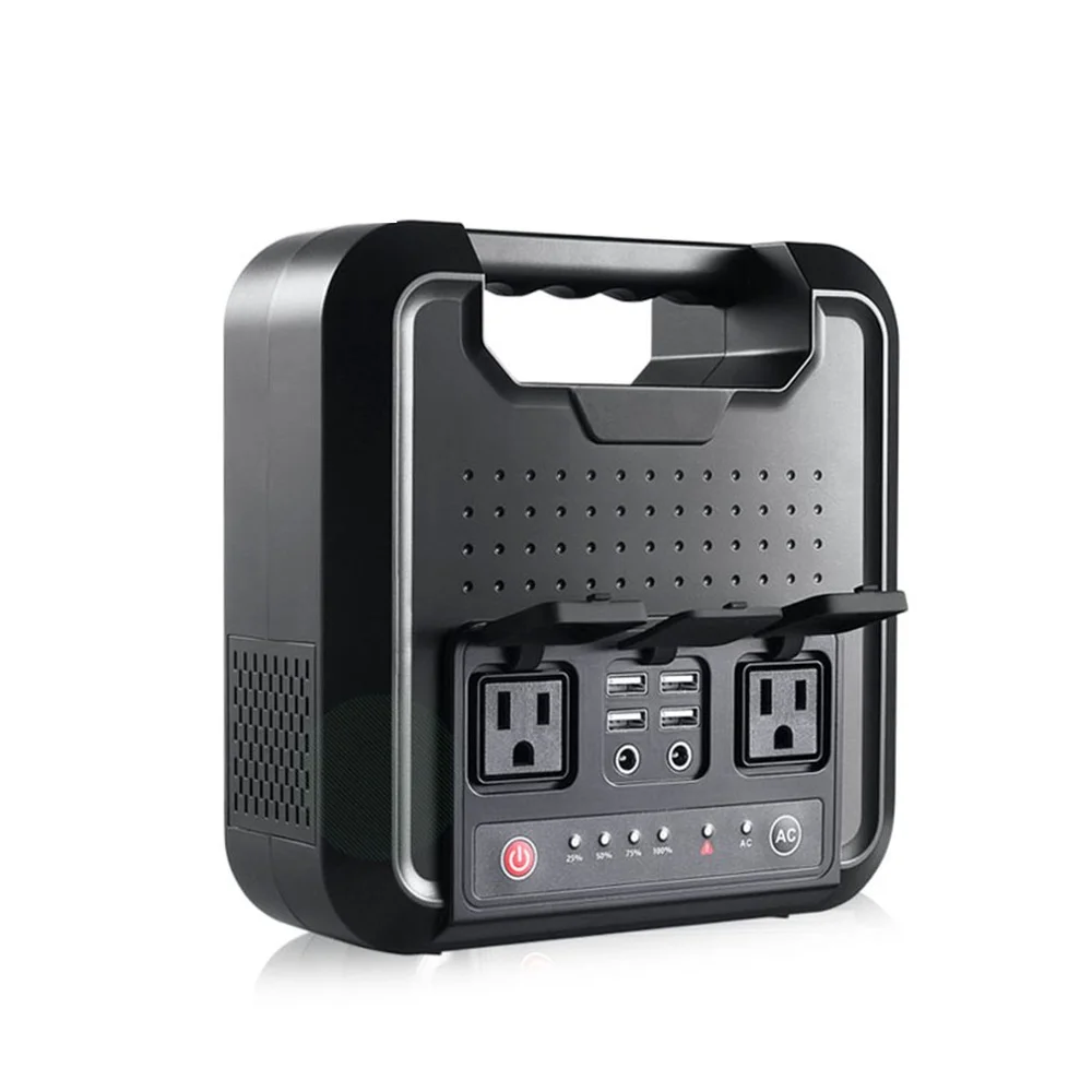 HP300 портативный солнечный генератор, источник питания с инвертором, USB, ЖК-дисплей, генератор энергии для наружного дома, автомобиля, 110 В