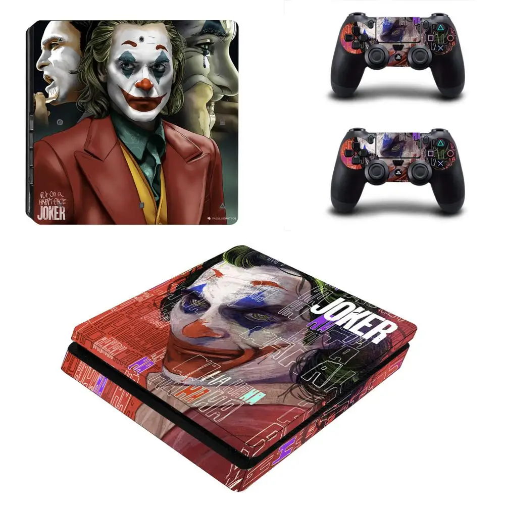 DC Джокер PS4 Slim sticker s Play station 4 наклейки для кожи наклейки для playstation 4 PS4 Slim консоль и контроллер Скины Виниловые - Цвет: YSP4S-3989