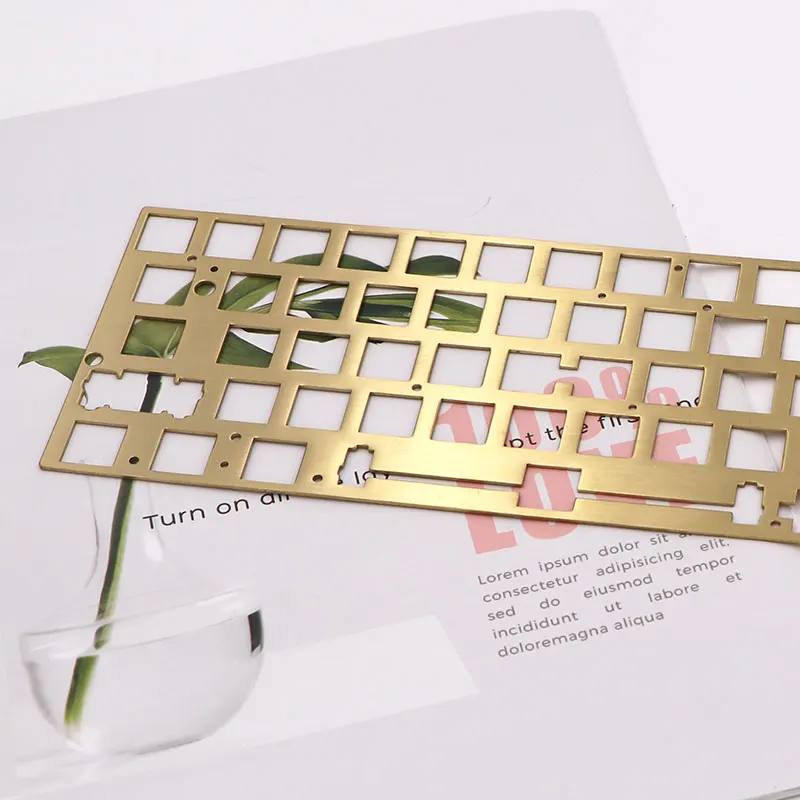 Keypro-teclado Mecânico Gh60 Gk64x 61x Placa de Cobre Módulo de Espaço Dividido 60 Esquerda 64 Colunas Placa Fixa - Imagem 6