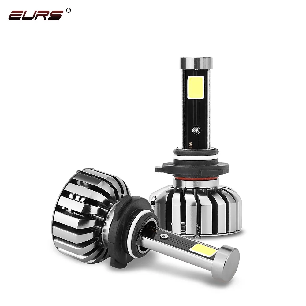 EURS(TM) 2 шт. N7 без ошибок высокая яркость HB4/9006 светодиодные фары H1 H4 H7 H11 9004 Авто Противотуманный светильник 80 Вт 8000лм Вентилятор охлаждения