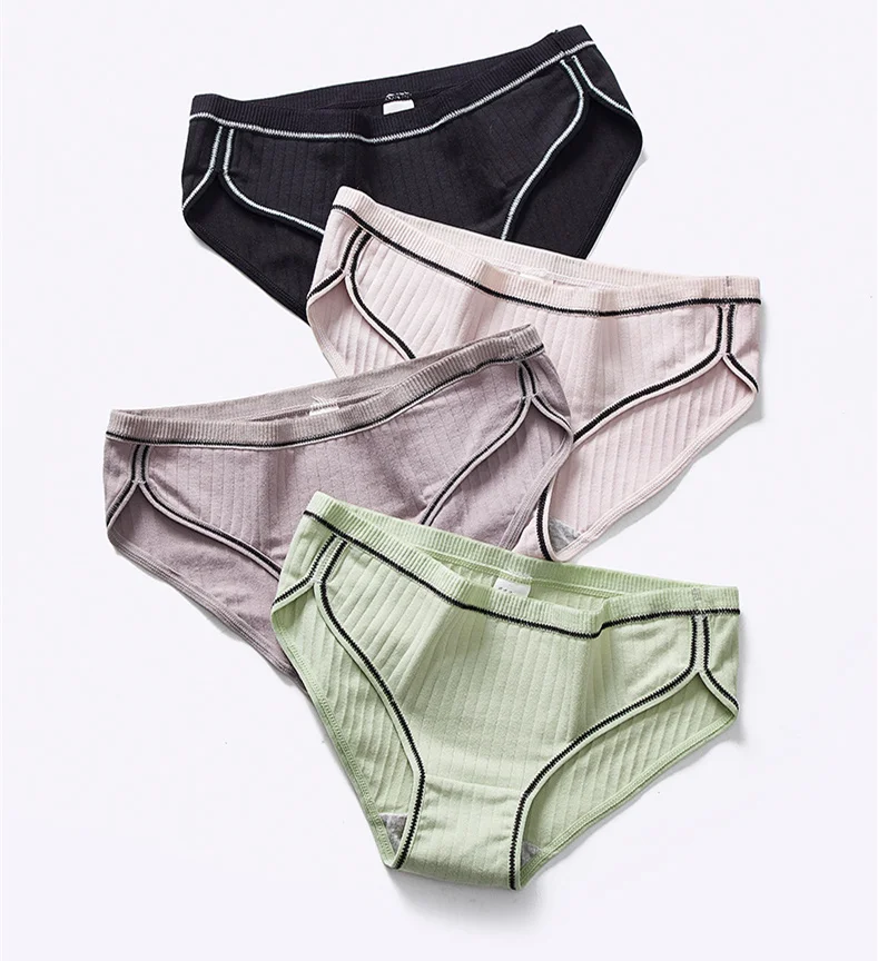 3pcs/lot girl cotton briefs underwear panties for woman female lingerie ladies panty ladies underpants