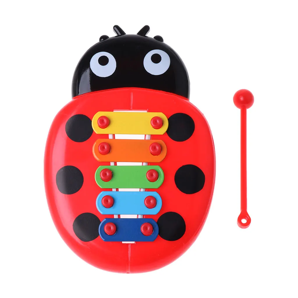 Симпатичные Божья коровка детские головоломки насекомые Пианино музыкальный инструмент, игрушка обучающая игрушка
