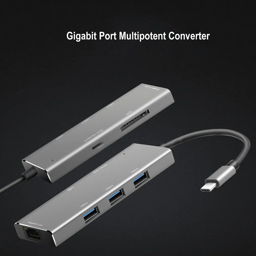 Yc740 New Type-C Hub Docking Station 7 Port Typec Expansion Hdmi Low Temperature for Macbook Accessories Usb