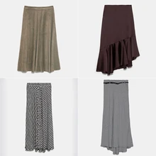 Стильные шикарные юбки с ремнем Za Модные женские плиссированные юбки высокого качества с высокой талией повседневные уличные вечерние Faldas