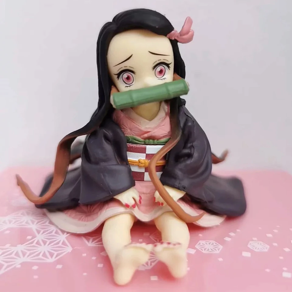 Tronzo Cute Demon Slayer Kimetsu no Yaiba ребенок Kamado Nezuko ПВХ фигурка модель украшения игрушки - Цвет: No Box