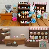 1/12 Forest Rabbit Animal Family Icecreamshop Set Toy Miniature Dollhouse Furniture Accessories Birthday Gift Toys For Girls 1
