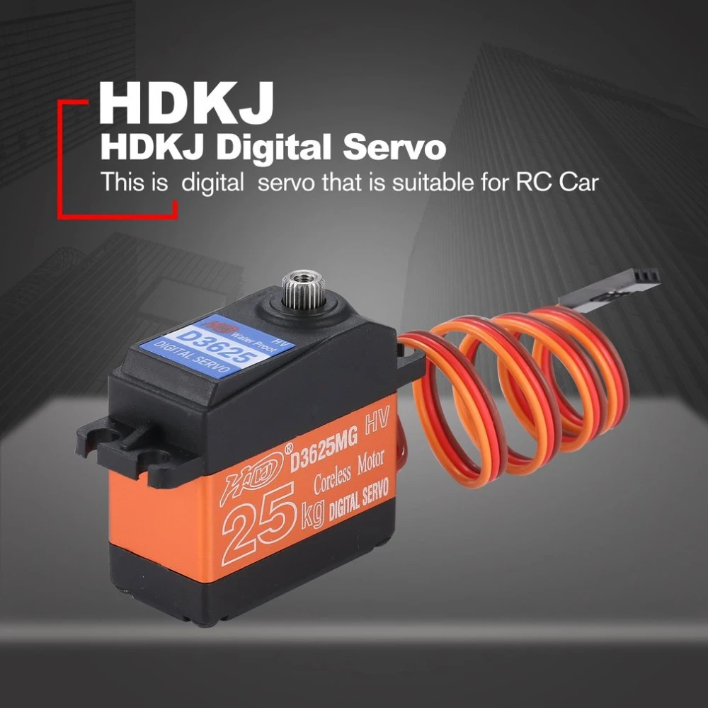 

D3625MG 25KG High Torque Waterproof Digital Servo with Metal Gear 180 Degree for RC Model Car Speed Boats Parts