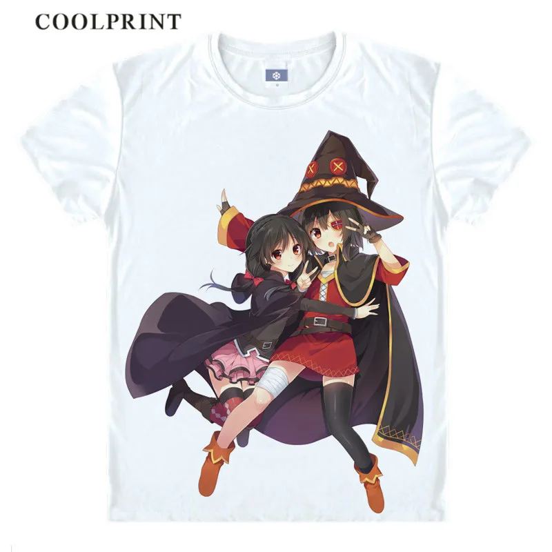 Style 18 Футболка Kono Subarashii Sekai ni Shukufuku wo Konosuba футболка Aqua Megumin аниме маскарадный костюм футболка с короткими рукавами и принтом - Цвет: Style 18