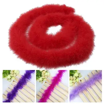 

2 Meters Chicken Feather Strip Turkey Feather Boa For Wedding Accessories Wedding Clothing Birthday Decorations Party C6Z9