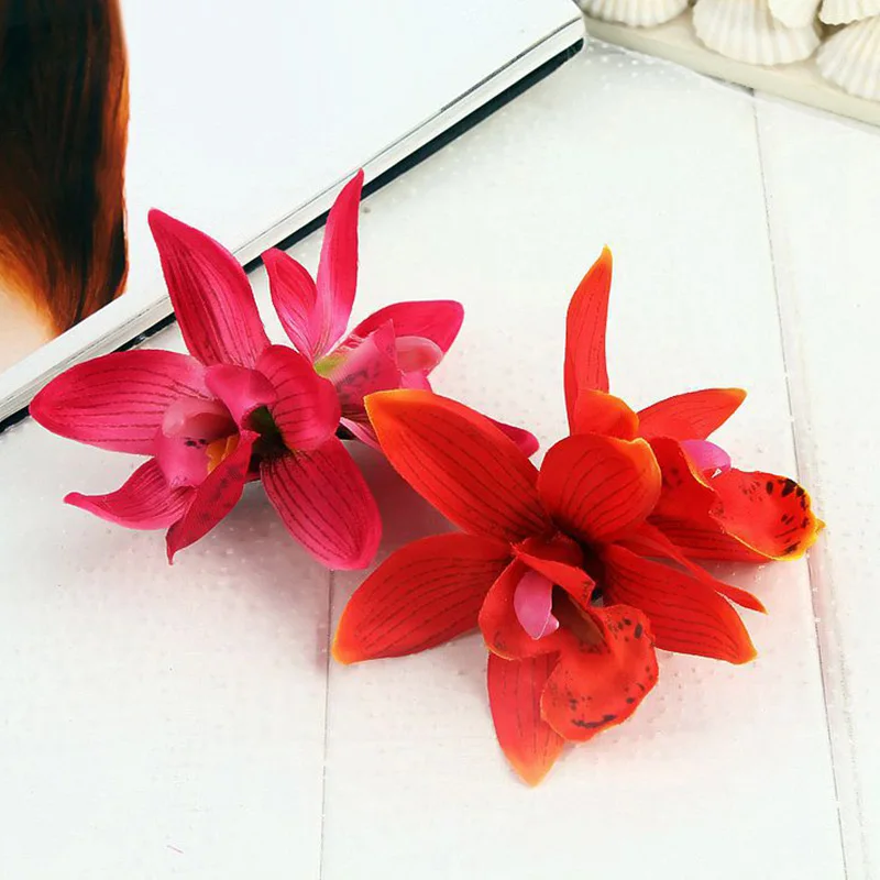 Hawaii Orchid Hair Clips for Bridal Party