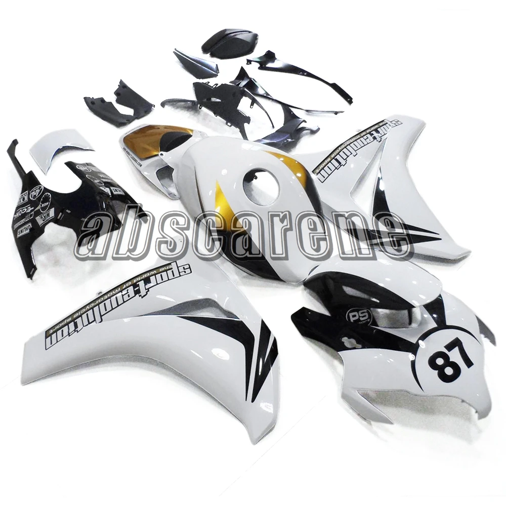 Полные Обтекатели для Honda CBR1000RR 2008 2010 2011 CBR 1000RR 08 10 11 инъекции ABS пластик мотоцикл белый черный № 87