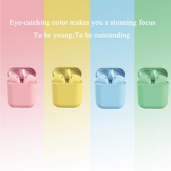 

Macaron i12 TWS wireless headset bluetooth 5.0 headset original touch pop-up true stereo headset smart headset