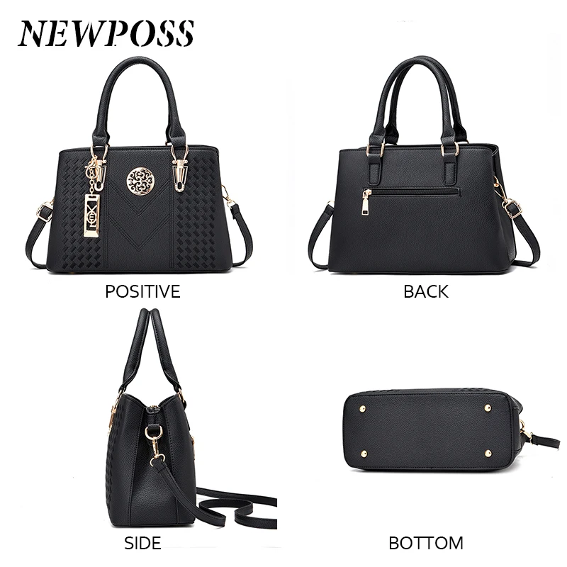 Newposs Luxury Fashion Leather Shoulder Bags 4