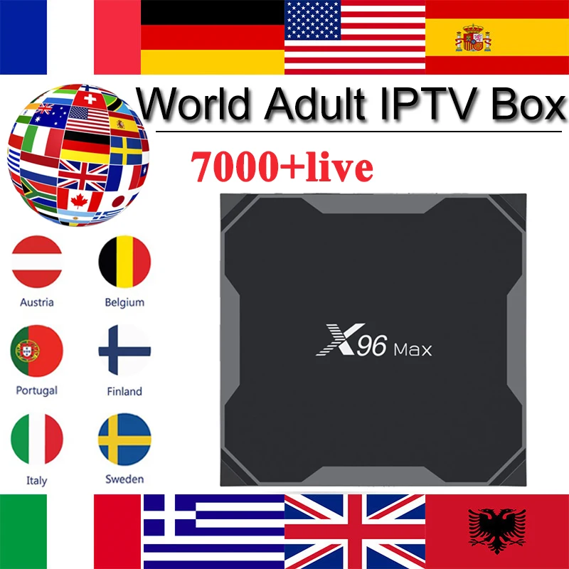 World iptv 4K live для x96 max android tv box m3u подписка French Spain Франция Бельгия голландская Швеция Польша 7000live smart tv