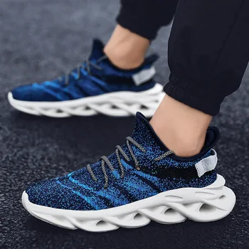 

2020Fashion Men's Shoes Portable Breathable Running Shoes Large Size Sneakers Comfortable Walking Jogging Casual Shoes