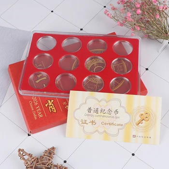 

For 27mm Coin Storage Case Commemorative Coin Collection Protector Square Box Holder Coin Storage Box For Home Diy Collection