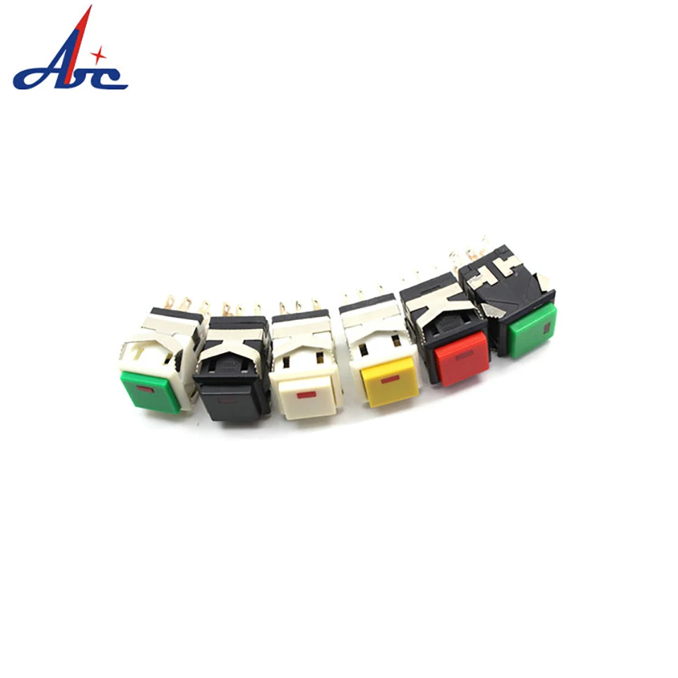 Momentâneo On-on on Quadrado Led Iluminado Pequeno Botão Interruptor Ns193 Ip40 Kd2-22