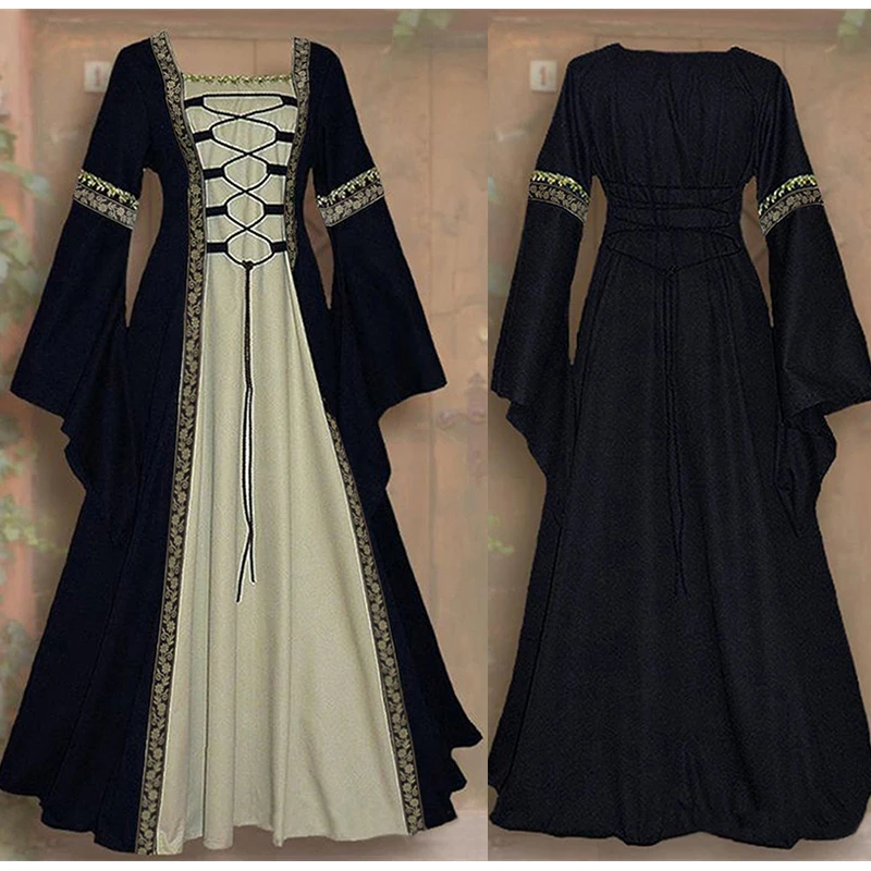 Костюм эпохи Возрождения женщин средневековое платье наряд ирландский над роскошным Викторианским