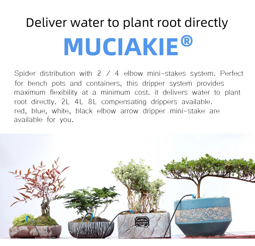 Greenhouse drip irrigation 4-way drip arrow 2-way transmitter irrigation system Potted plants with greenhouse suite 10set 20set 2