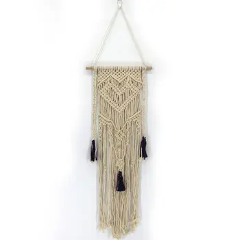 

Love Tassel Macrame Wall Hanging Art design Woven Tapestry Room Decoration