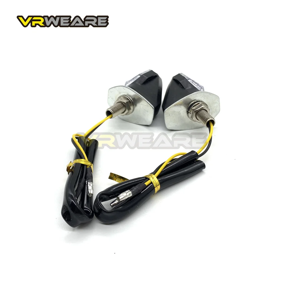 Yctze Clignotants De Moto, 2Pcs Universel Moto Mini ABS Jaune