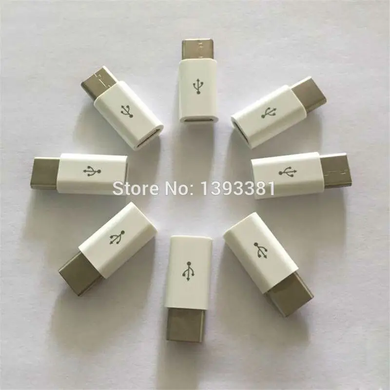 100 шт Белый micro usb кабель Женский до 8Pin мужской 30pin до 8pin 8 pin/micro usb до usb 3,1 type C адаптер разъем