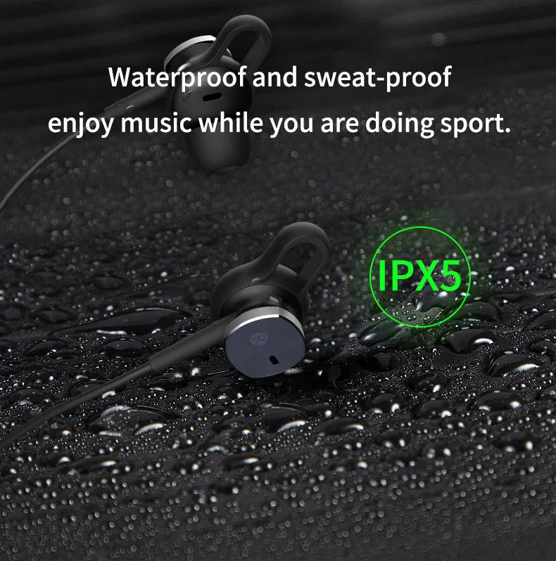Cigfun Wireless Headset ANC Headphone Bluetooth 5.0 Sport Neckband Headphones With Mic Active Noise Cancelling Headset For Phone