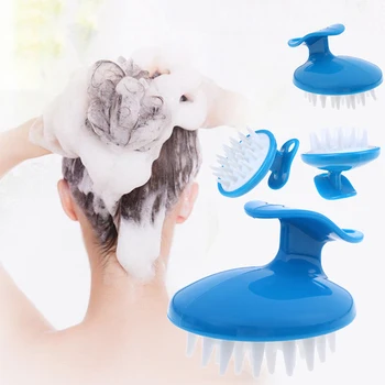 

Silicone Shampoo Brush Hair Scalp Cleansing Massage Brush Soft Silicone Comb