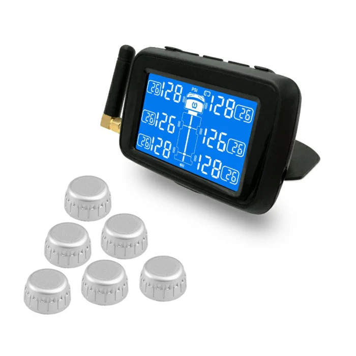 Грузовик Автобус Беспроводная система контроля давления в шинах TPMS с 6 внешними датчиками V6