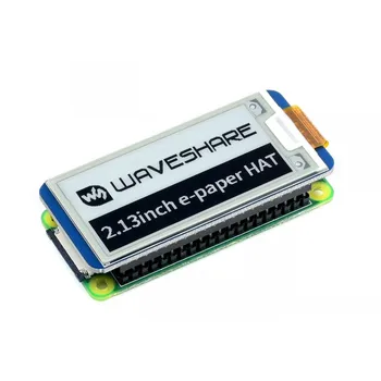 Waveshare V3 전자 잉크 디스플레이 전자 종이 모니터 모자, 라즈베리 파이 4, 3, 제로, 젯슨 나노 250x122 SPI 인터페이스용, 2.13 인치