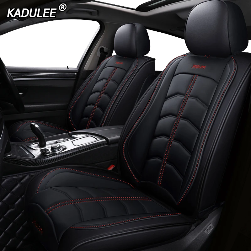 KADULEE luxury leather car seat cover for nissan qashqai almera x-trail classic altima JUKE kicks LEAF micra murano z51 navara