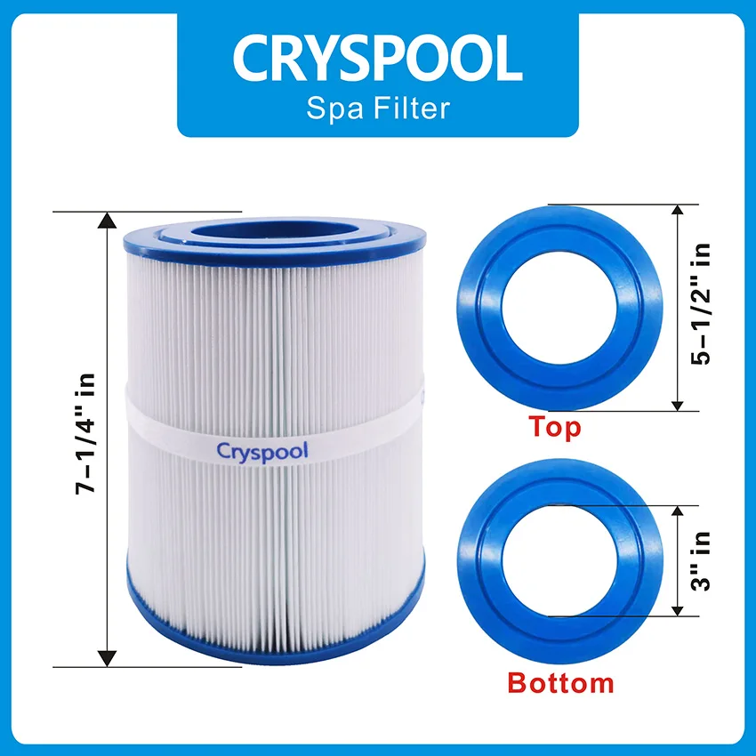 2 Pack Cryspool Hot Tub Filter Replacement for Spa Filter Aqua Crest PDM28 461273, Dream Maker spa filter