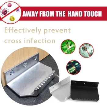 

New 1Pc Hands Free Touchless Hands Free Foot Door Opener Handle Bracket Thick Metal Convenience Home Door Opener Accessories