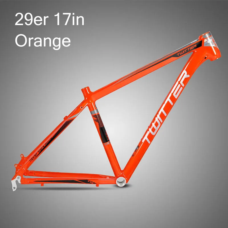 29er Orange-17in Твиттер 3900XC рама горный велосипед 15,5 17 19 дюймов горный велосипед Алюминиевый велосипед рамы для колес Размер 29er велосипедная Рама набор - Цвет: 29er Orange-17in