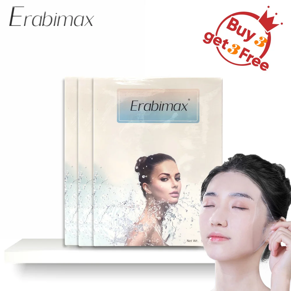 【Buy 3 Get Free】Erabimax Moisturizing Facial Mask Skin Care Face Collage Hydrogel for Day Night Hydration Repair | Красота и