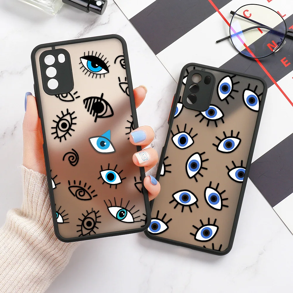 A03S Case For Samsung S21 Ultra Case S20 FE Plus Back Cover Hard PC Funda For Samsung A52 Galaxy A52S 5G A32 A12 A22 A72 Cases