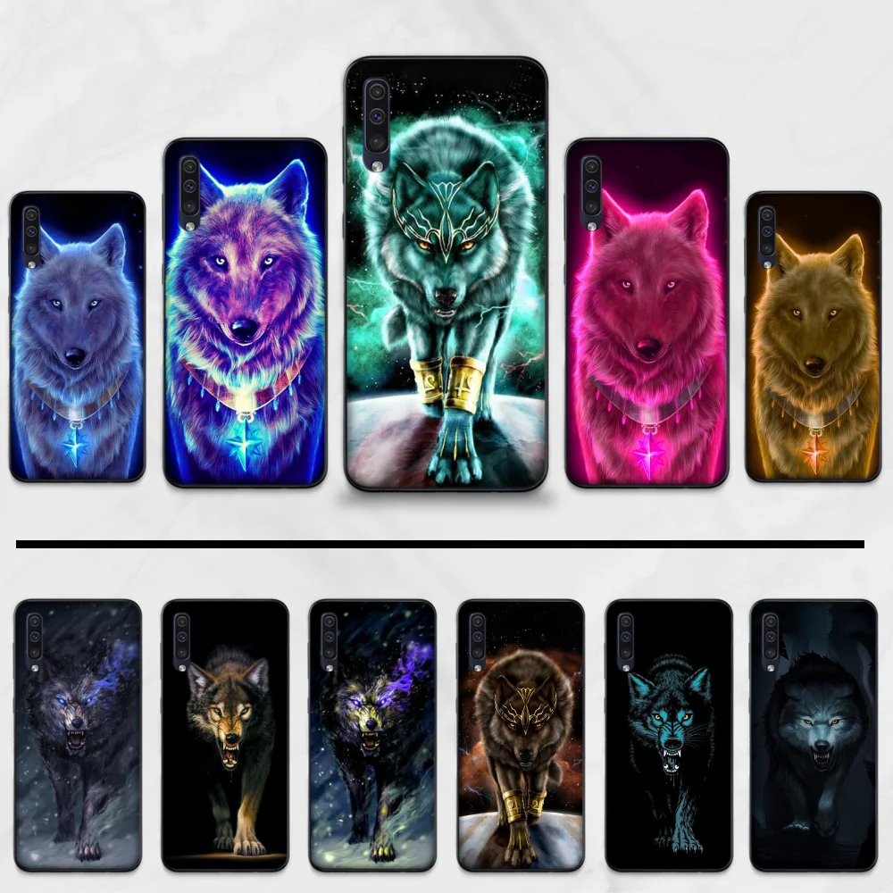 Мягкий Силиконовый ТПУ чехол для телефона wolf Samsung Galaxy A 3 6 7 8 10 20 30 40 50 70 71 10S 20S 30S 50S PLUS
