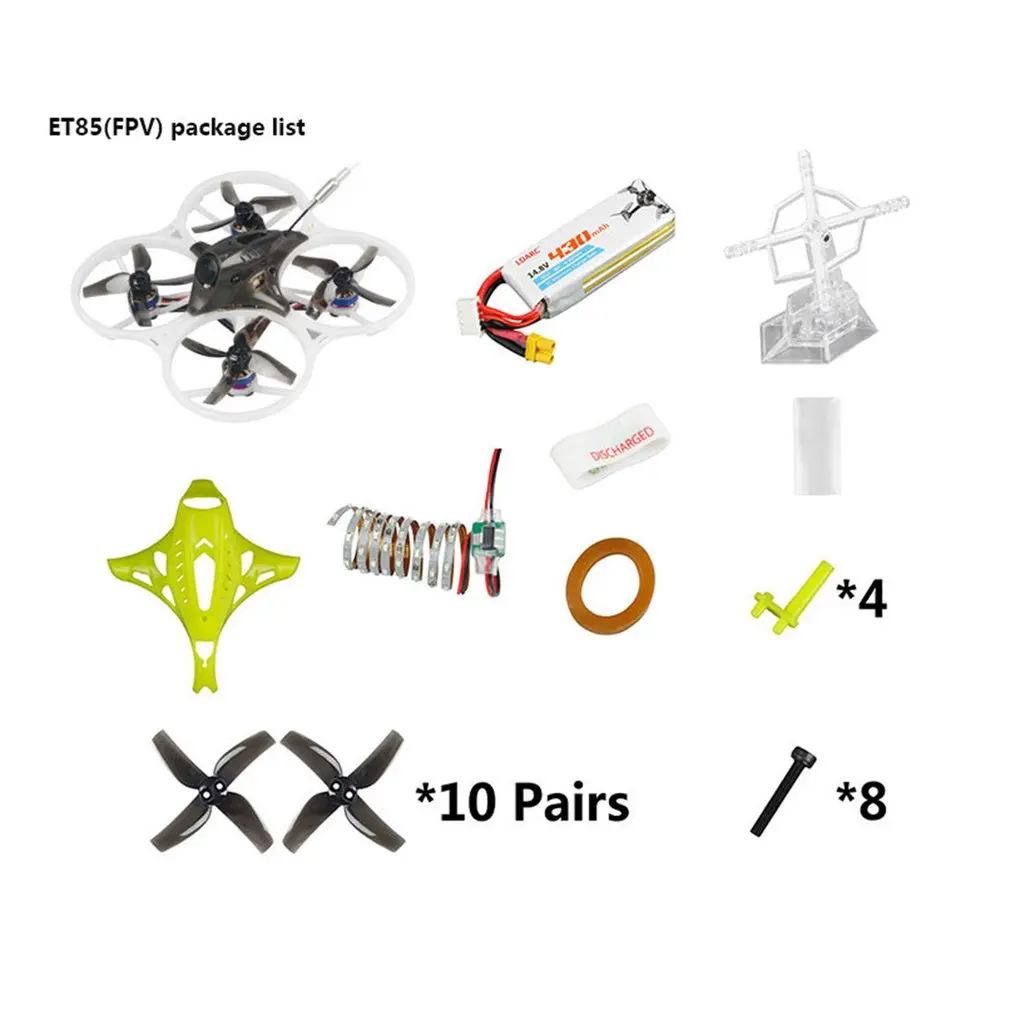 LDARC ET85 FPV 87,6 мм F4 OSD 4S небольшой гоночный Дрон с видом от первого лица с 3-лопастной пропеллер с самонастраиваемым устройством с управлением от первого лица без контроллера w/200 мВт VTX Runcam Nano 2 Камера