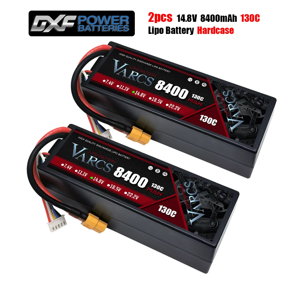 Аккумуляторы VARCS Lipo 3S 4S 2 шт. 11 1 В 14 8 в 8400 мАч 130C хардкейсе для радиоуправляемых