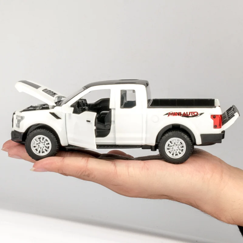 Модель детского пикапа из сплава Музыкальный пикап F150 Ford Raptor музыкальный 1:32
