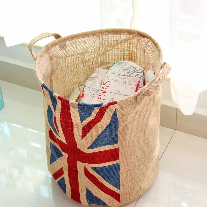 Большой размер, Великобритания, национальный флаг, ведро для хранения, ручная корзина для хранения, складное ведро Varia zang yi tong, лидер продаж 0459