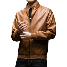 7XL мужская Новая Осенняя деловая Повседневная теплая мотоциклетная кожаная куртка Мужская модная куртка Jaqueta Couro Masculina кожаные куртки